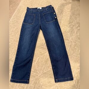 Frame Denim Blue Jeans with Gold Stitching size  27